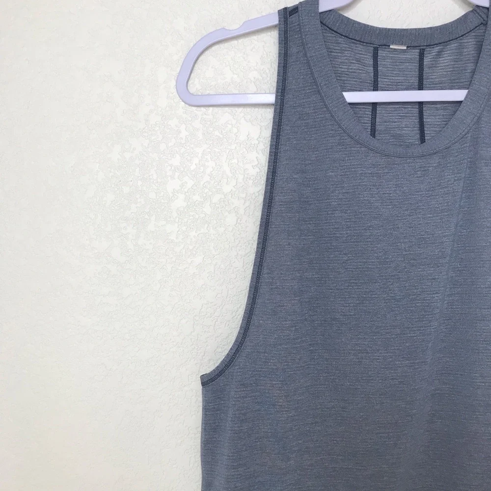 LULULEMON Pace Perfect Tank Heathered Sterling